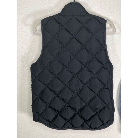 Woolrich Women's High Neck Full Zip Diamond Quilt Down Vest Black Size M - Picture 2 of 5